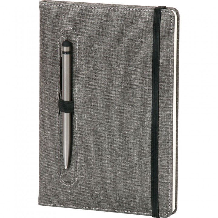 Logo Baskılı Füme Termo Deri Tarihsiz Defter